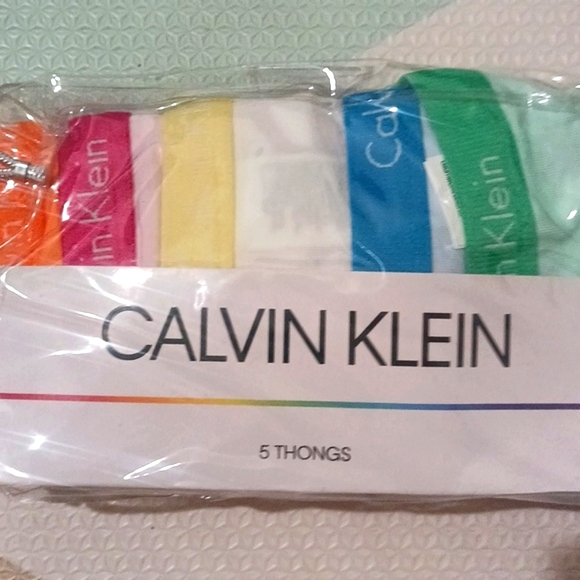 Calvin Klein 5 Thongs Pack - Picture 4 of 7